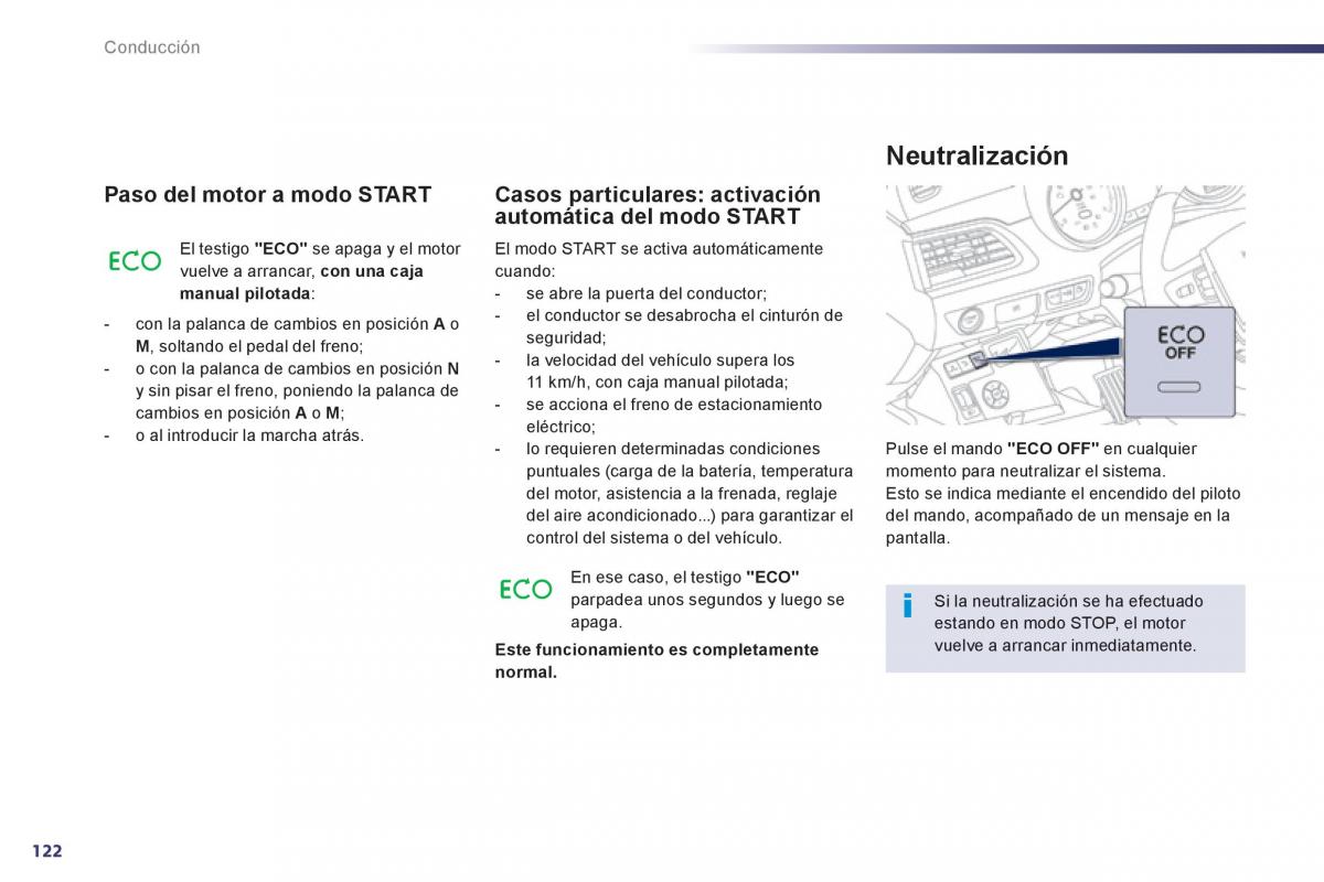 Peugeot 508 manual del propietario / page 124