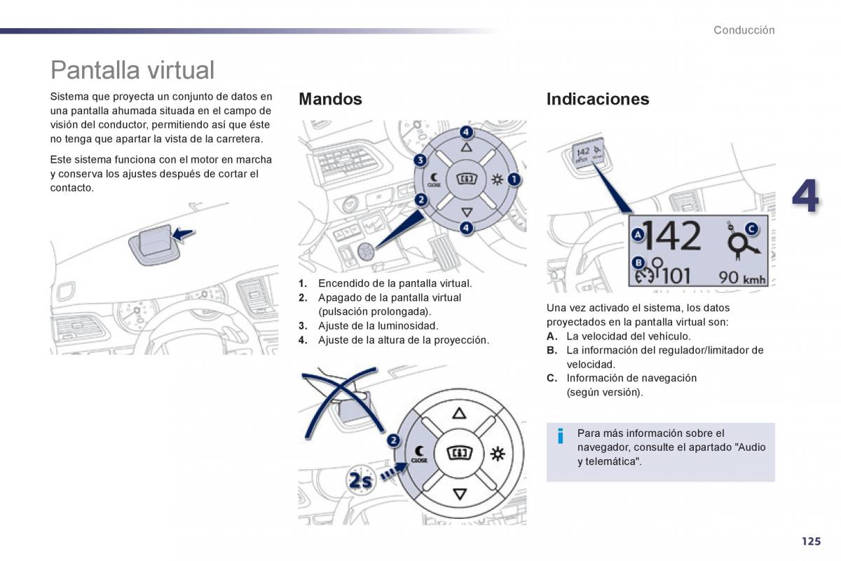 Peugeot 508 manual del propietario / page 127