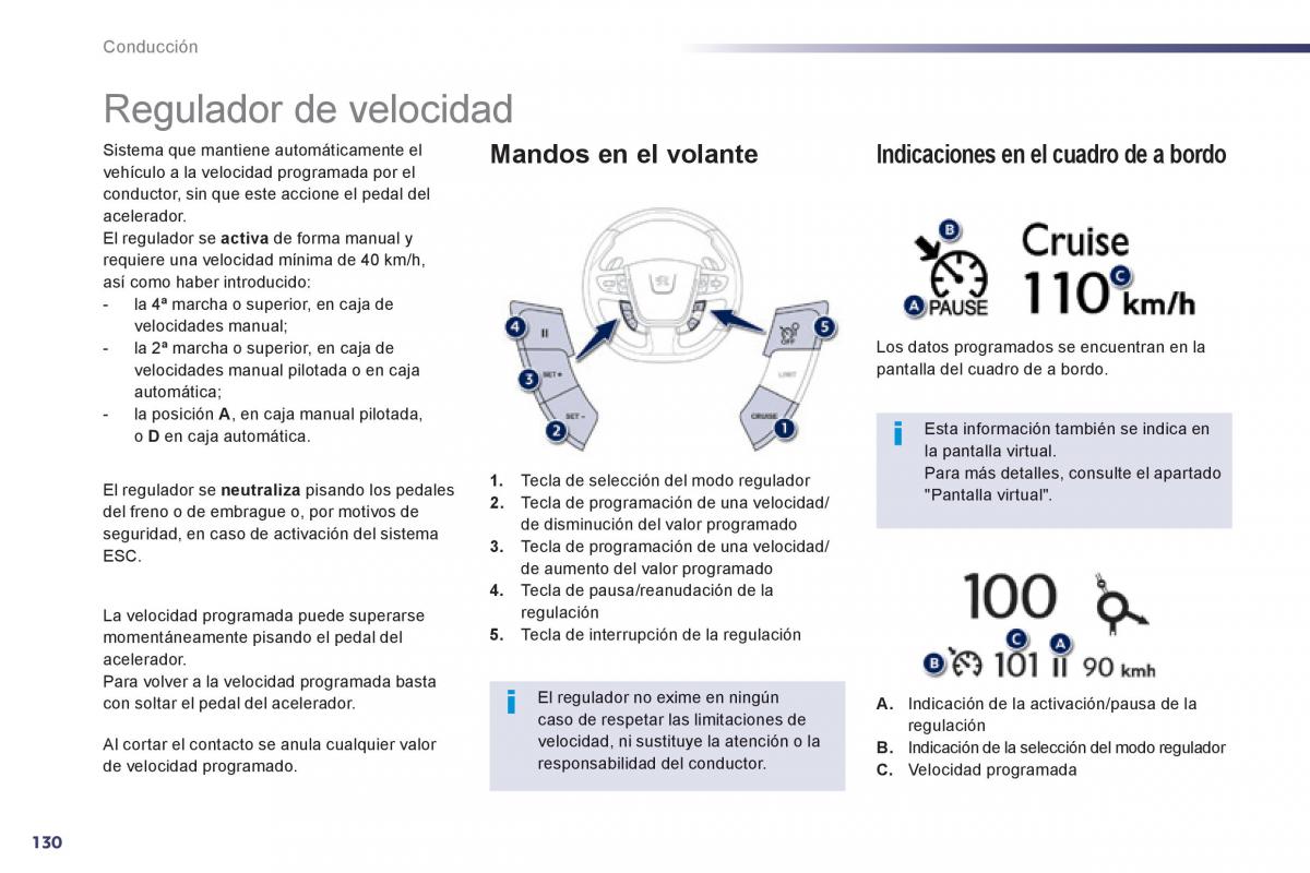 Peugeot 508 manual del propietario / page 132