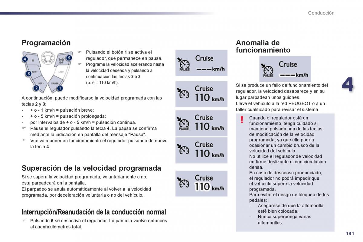 Peugeot 508 manual del propietario / page 133