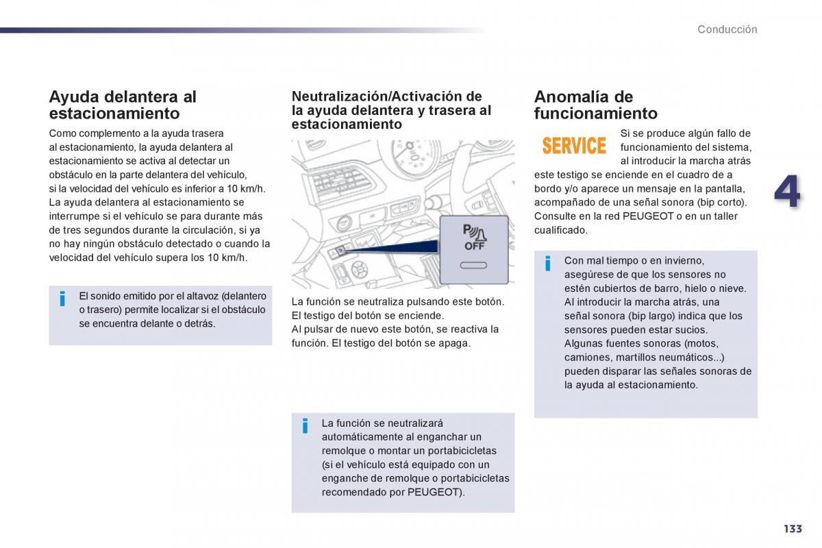 Peugeot 508 manual del propietario / page 135