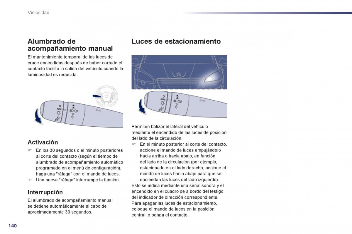 Peugeot 508 manual del propietario / page 142
