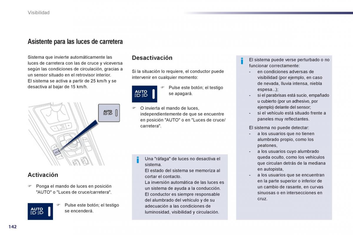 Peugeot 508 manual del propietario / page 144