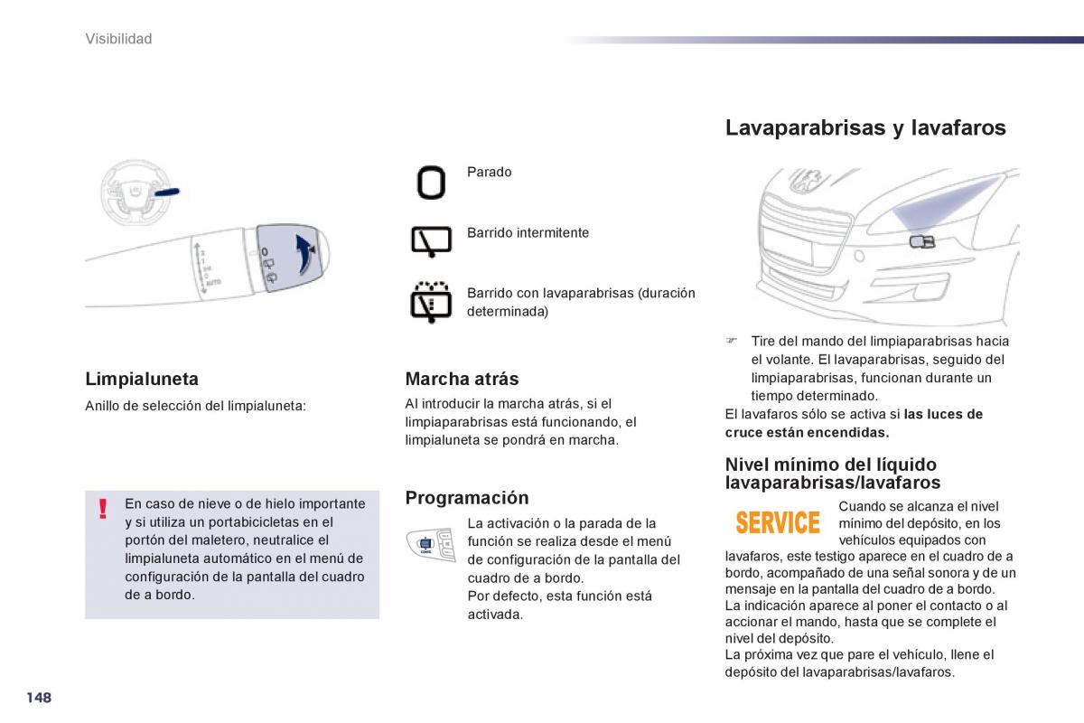 Peugeot 508 manual del propietario / page 150