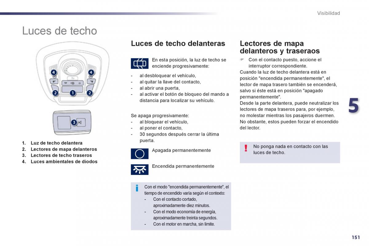 Peugeot 508 manual del propietario / page 153