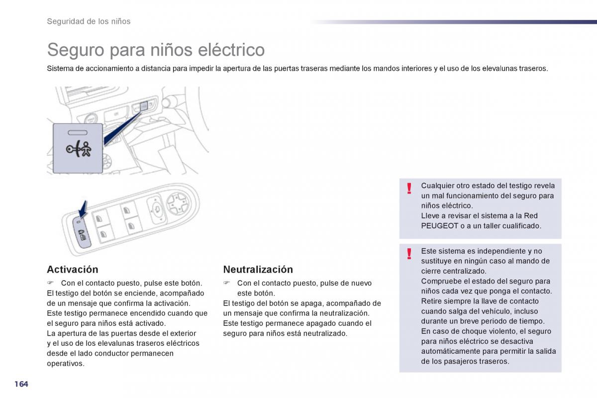 Peugeot 508 manual del propietario / page 166
