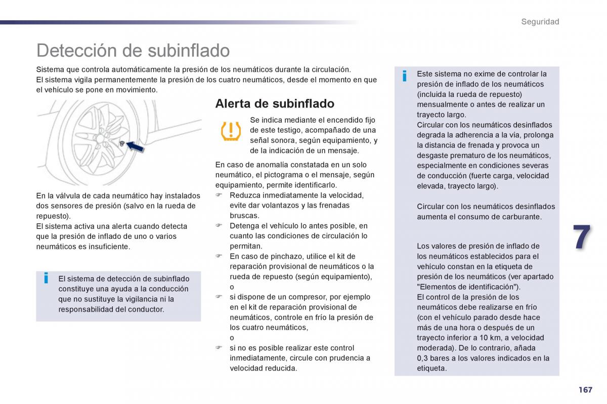 Peugeot 508 manual del propietario / page 169
