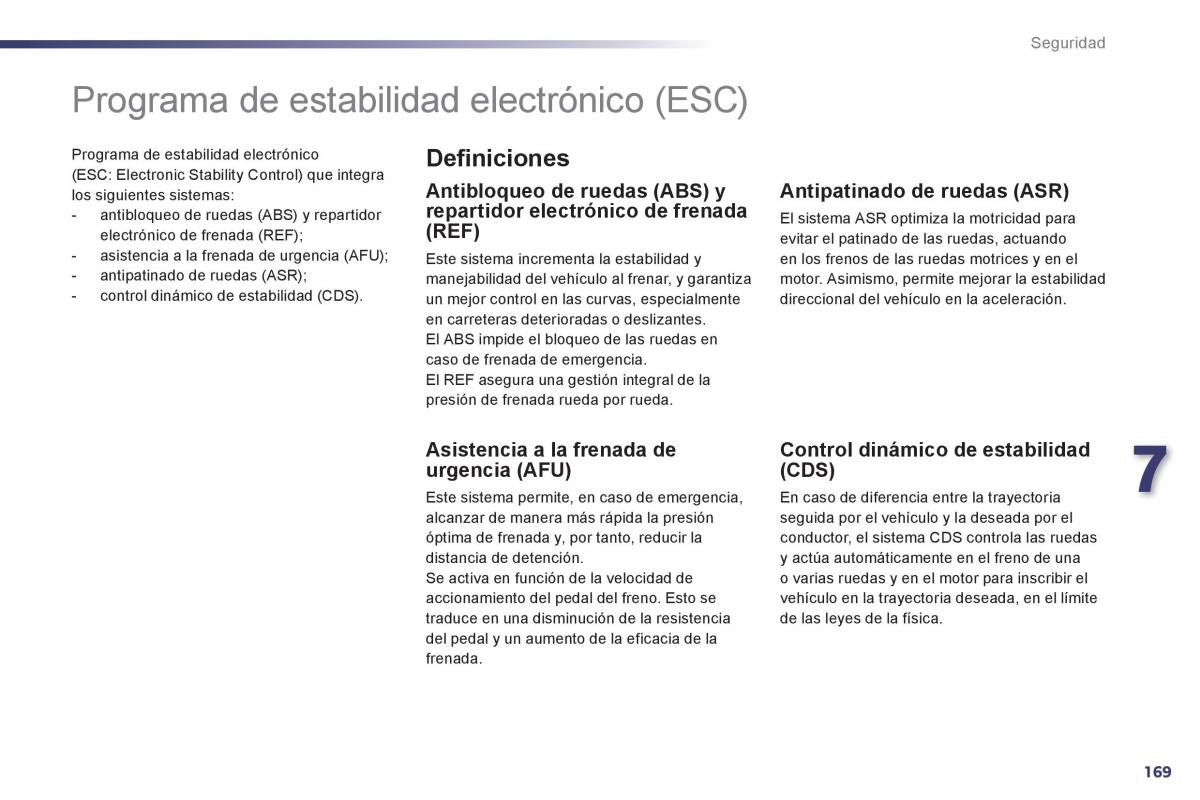 Peugeot 508 manual del propietario / page 171