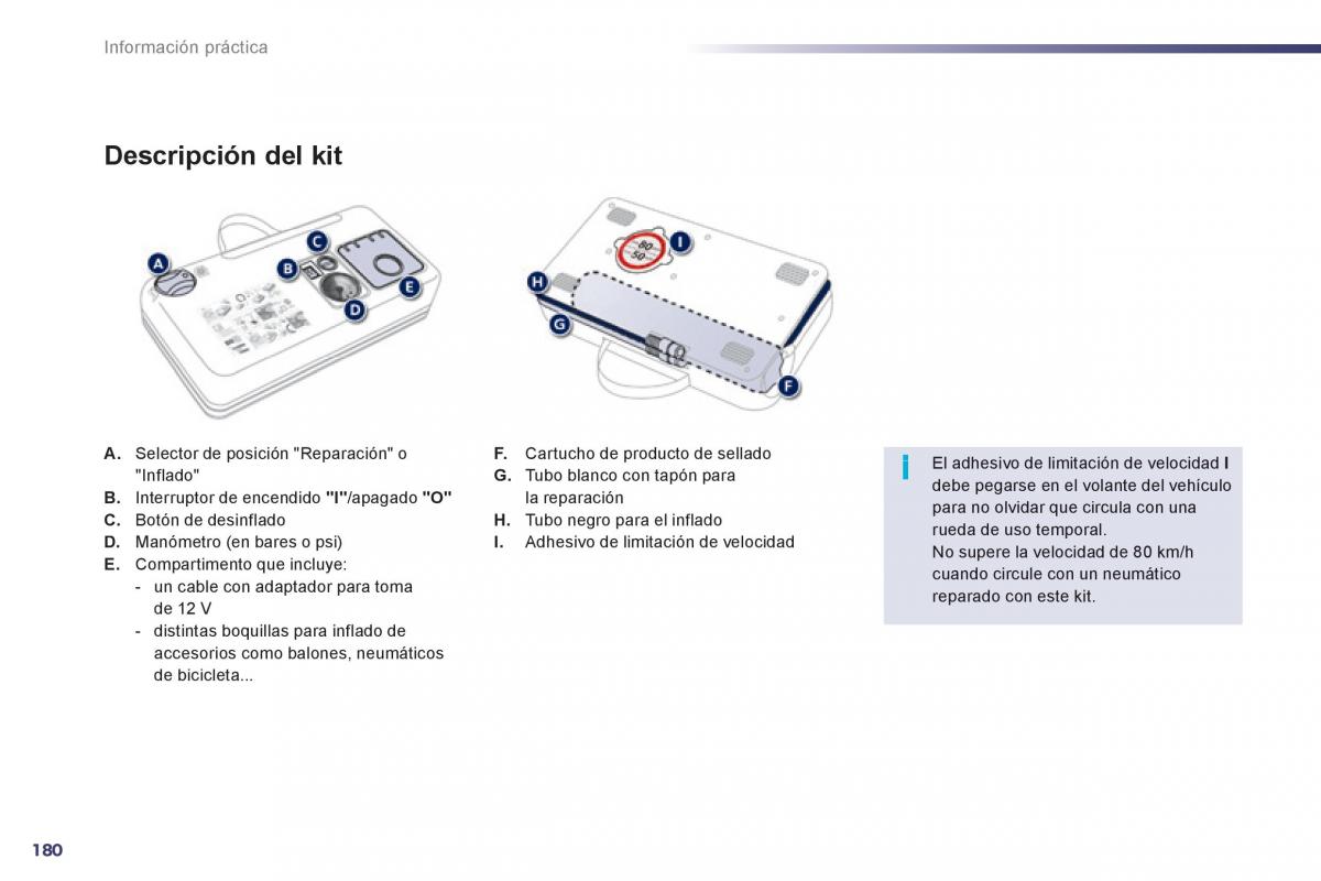 Peugeot 508 manual del propietario / page 182