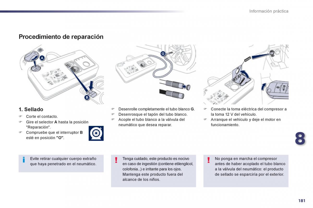 Peugeot 508 manual del propietario / page 183