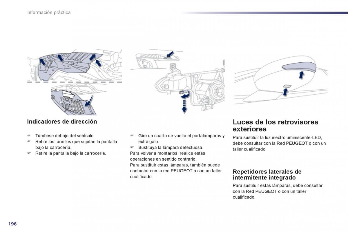 Peugeot 508 manual del propietario / page 198