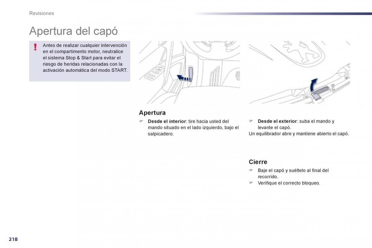 Peugeot 508 manual del propietario / page 220