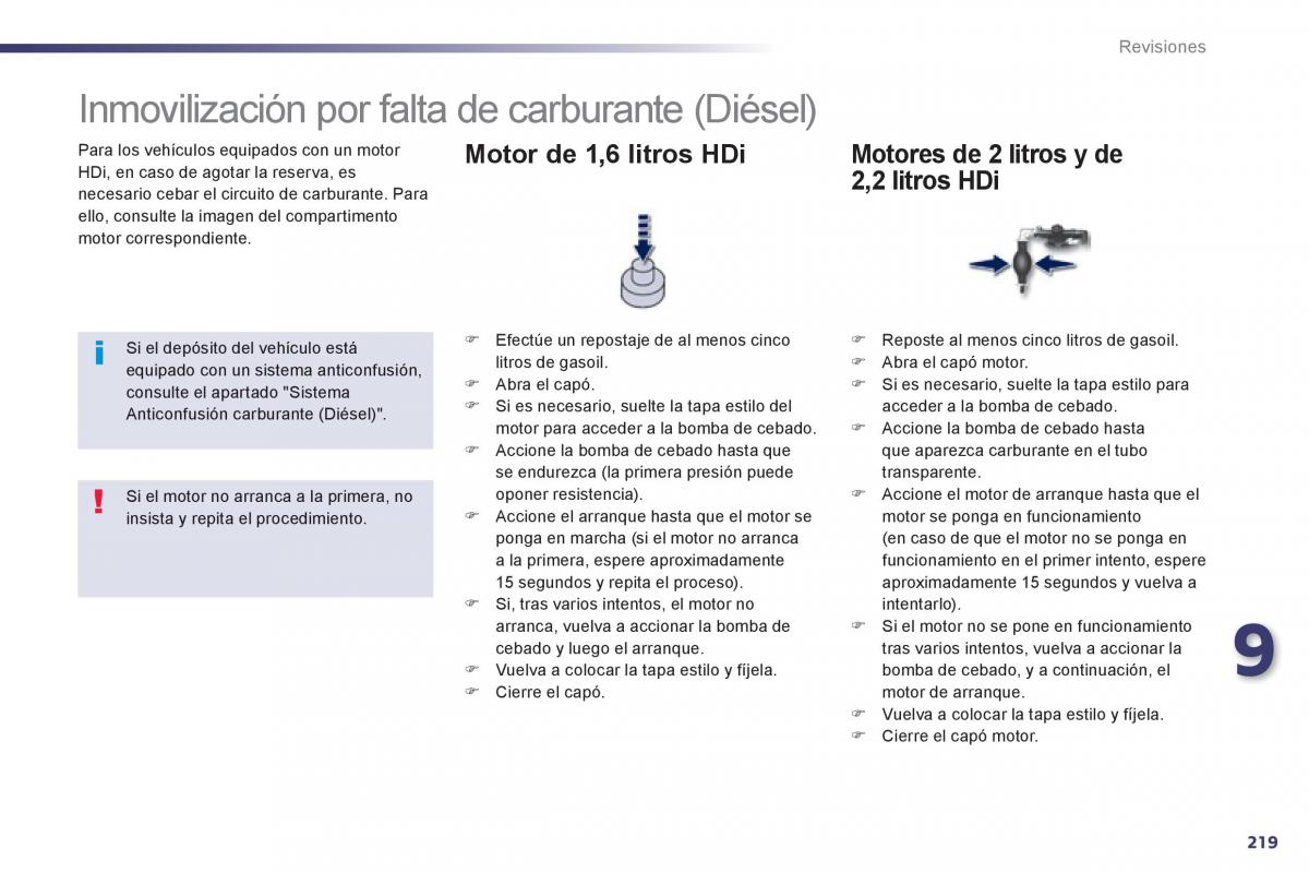 Peugeot 508 manual del propietario / page 221