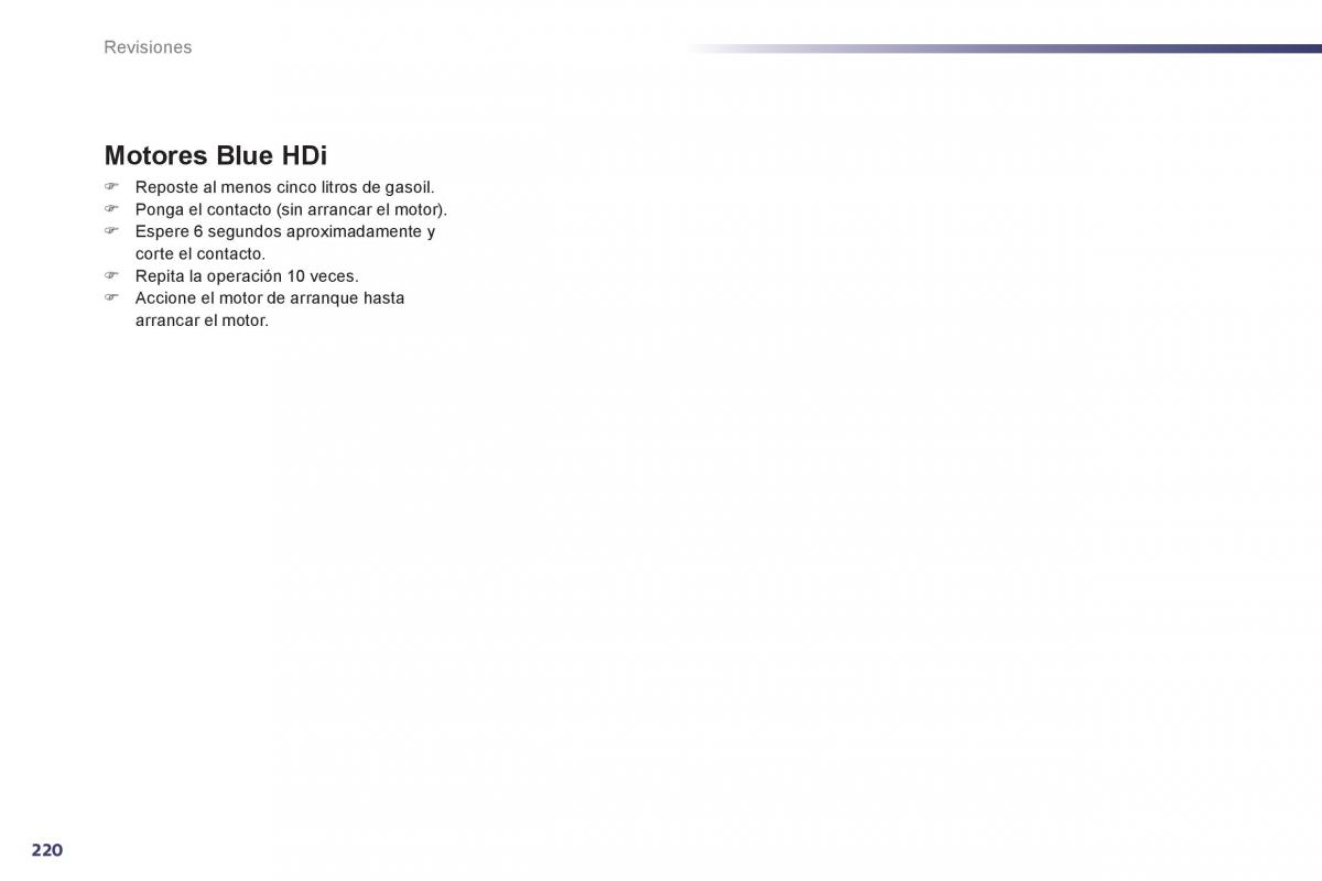Peugeot 508 manual del propietario / page 222