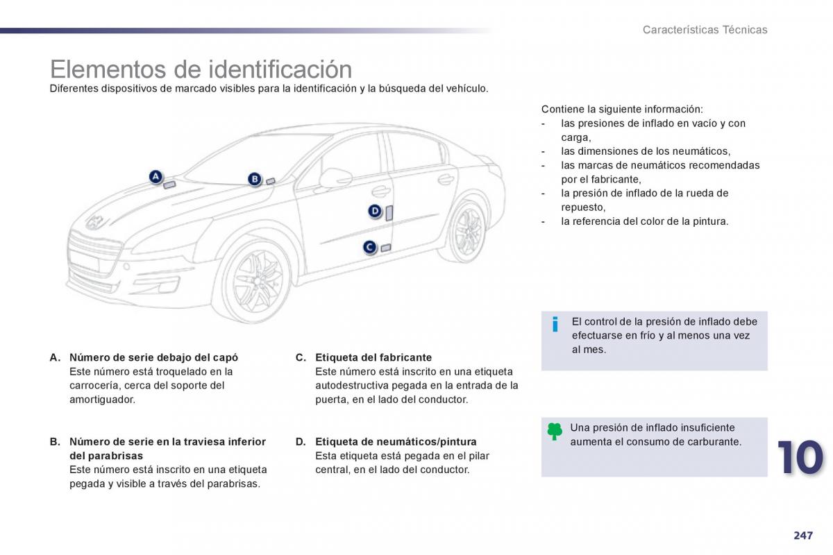 Peugeot 508 manual del propietario / page 249