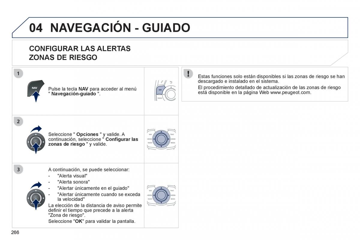 Peugeot 508 manual del propietario / page 268