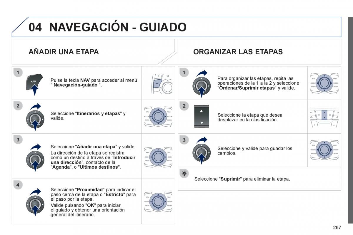 Peugeot 508 manual del propietario / page 269