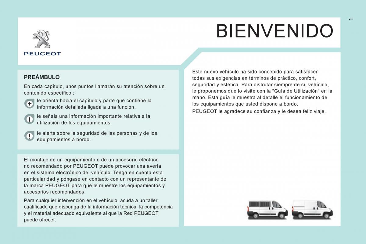 Peugeot Boxer II 2 manual del propietario / page 3