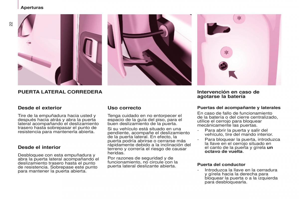 Peugeot Partner II 2 manual del propietario / page 24