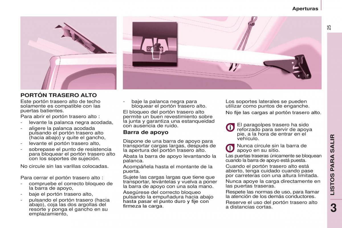 Peugeot Partner II 2 manual del propietario / page 27