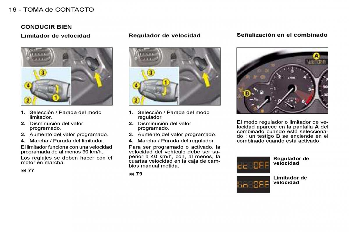 Peugeot 206 SW manual del propietario / page 13