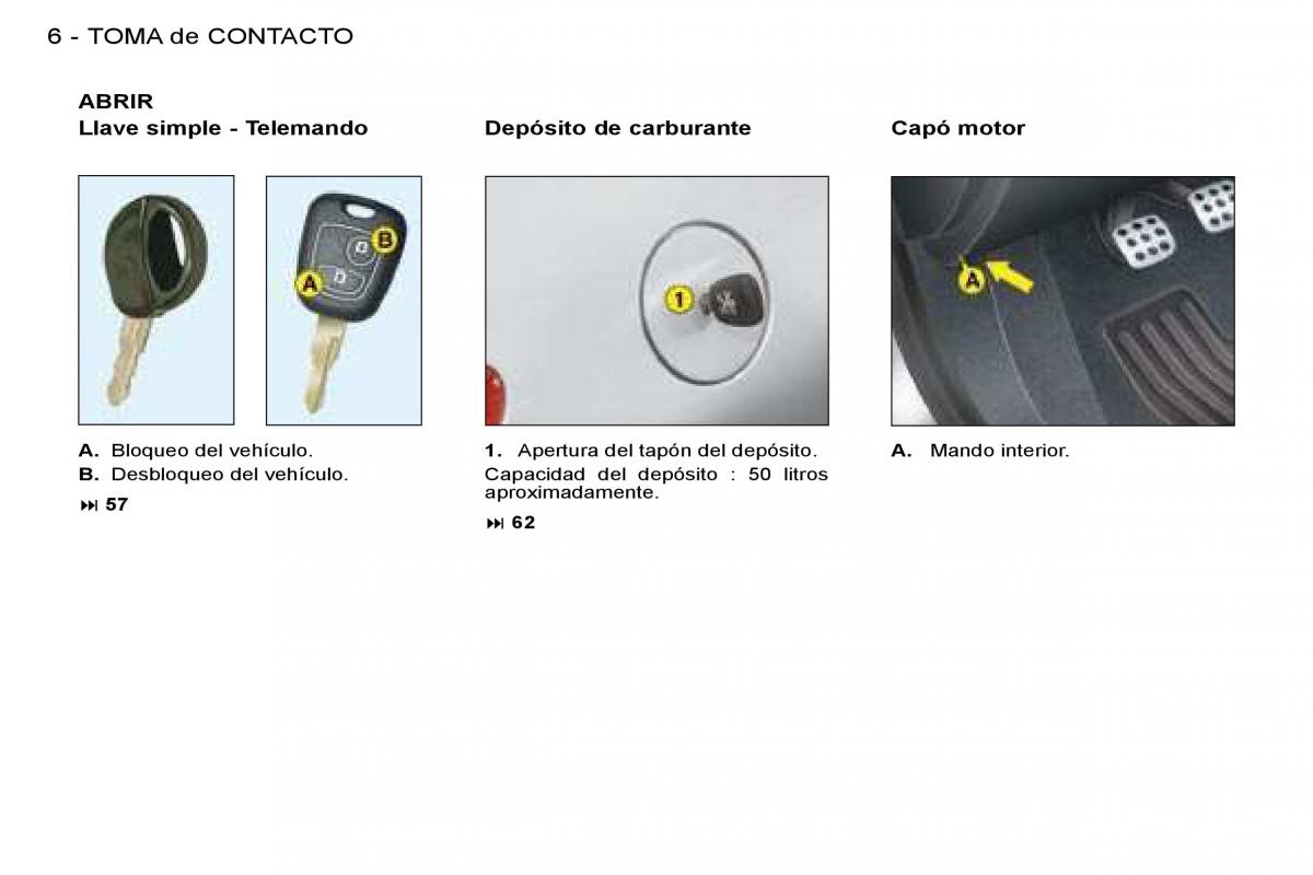 Peugeot 206 SW manual del propietario / page 3