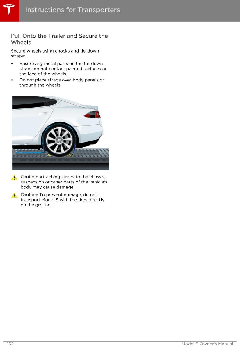 Tesla S owners manual / page 152