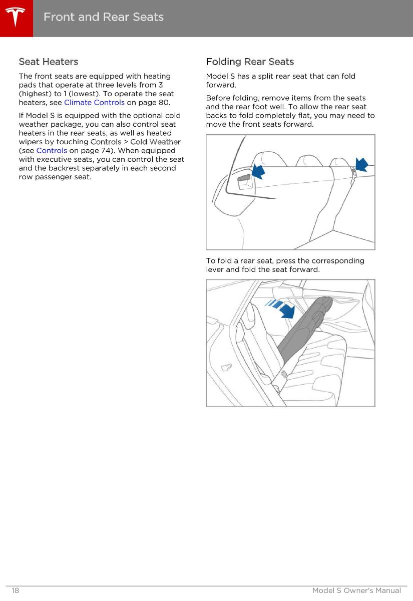 Tesla S owners manual / page 18