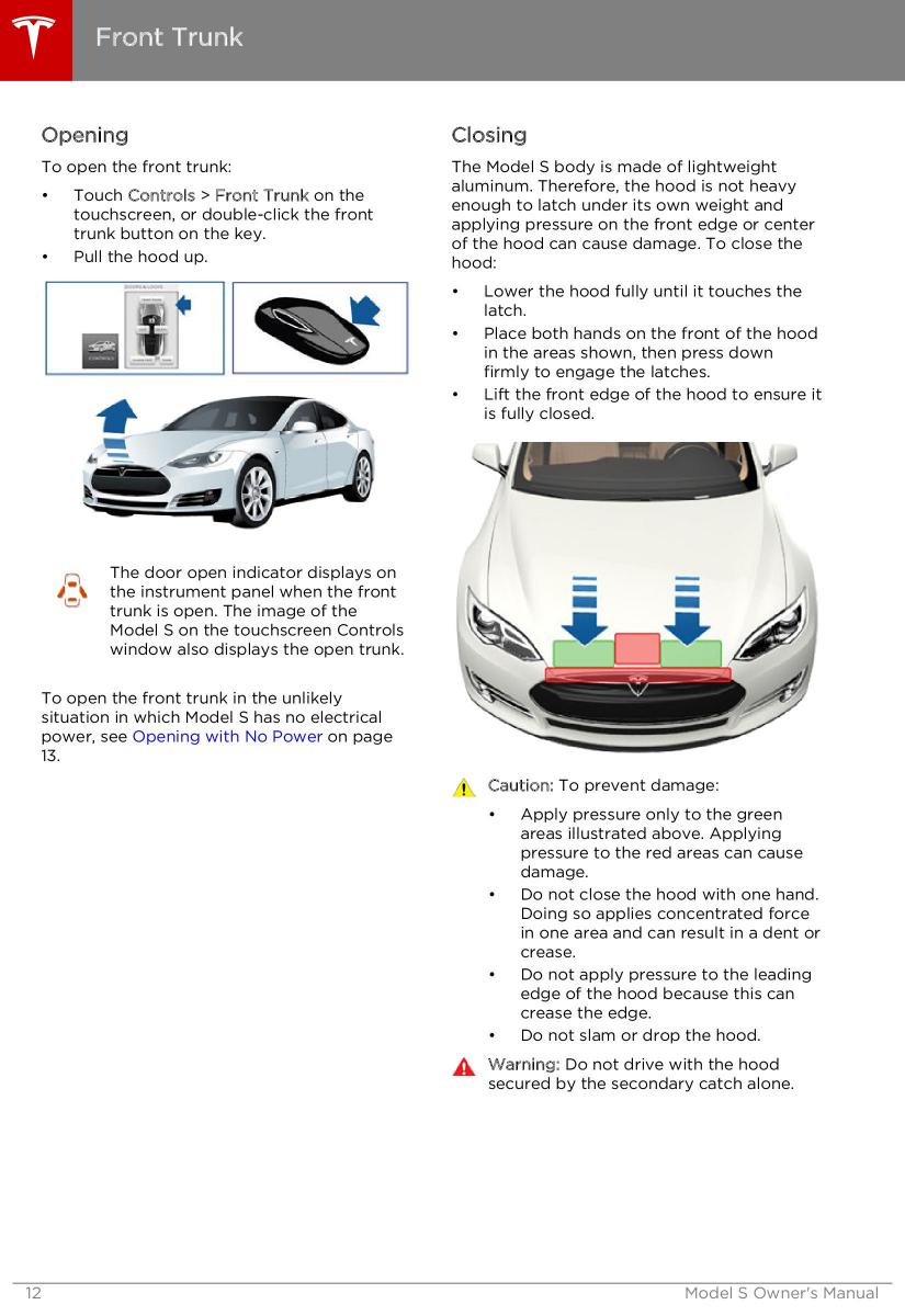 Tesla S owners manual / page 12