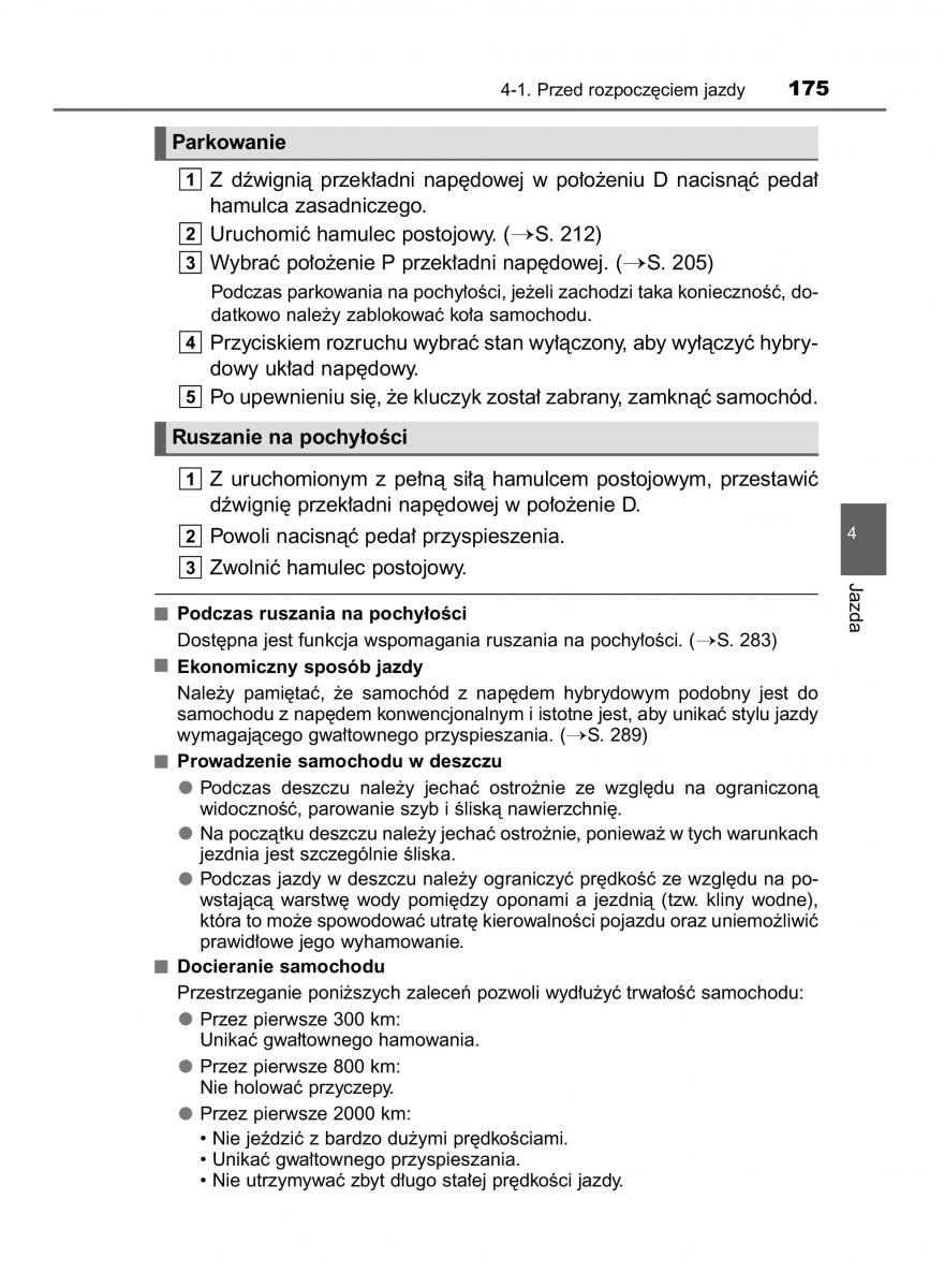 Toyota Auris Hybrid II 2 instrukcja obslugi / page 175
