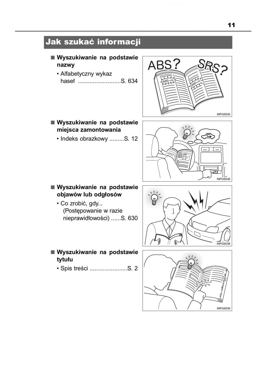 Toyota Avensis IV 4 instrukcja obslugi / page 11