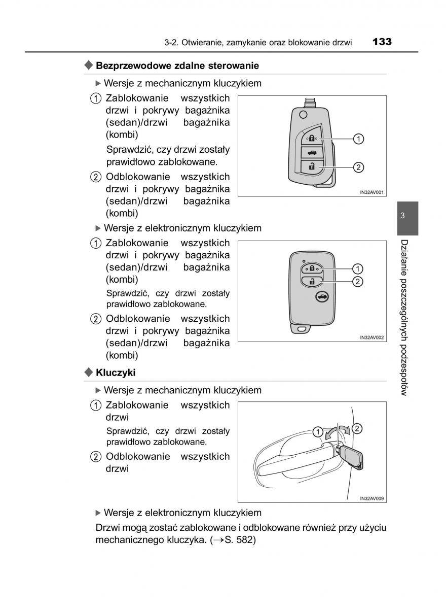 Toyota Avensis IV 4 instrukcja obslugi / page 133