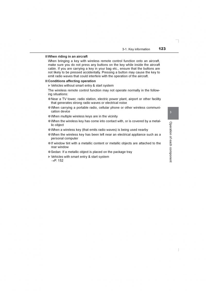 Toyota Avensis IV 4 owners manual / page 123