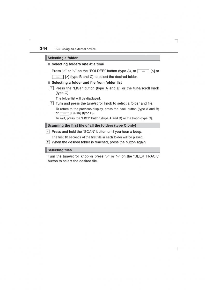 Toyota Avensis IV 4 owners manual / page 344