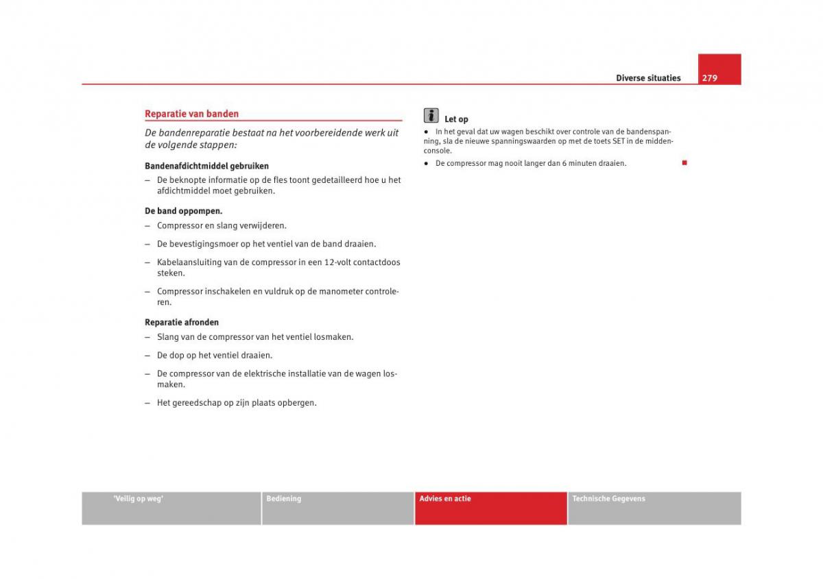 Seat Altea instruktieboek / page 281