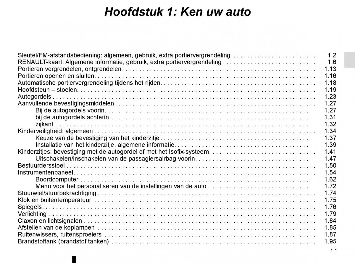 Renault Kadjar owners manual handleiding / page 7
