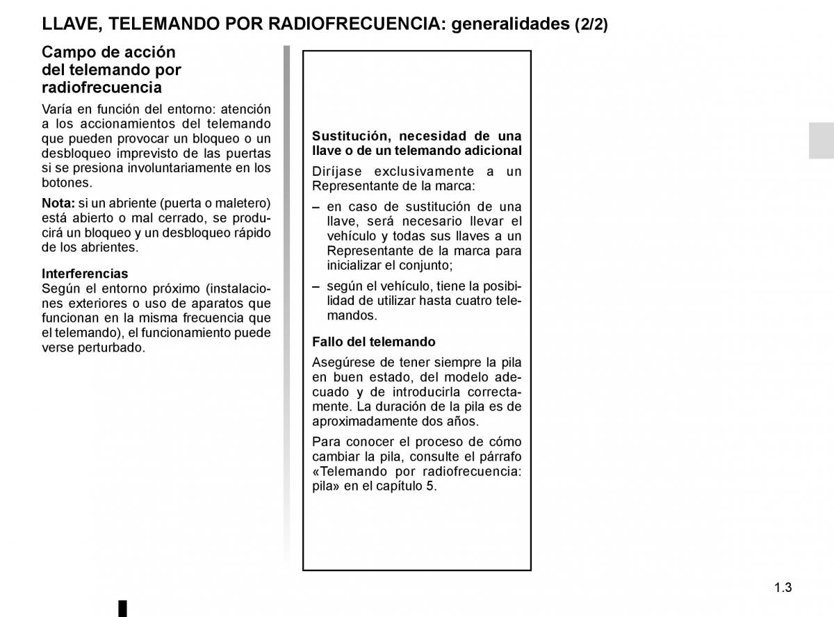 Renault Kadjar owners manual manual del propietario / page 9