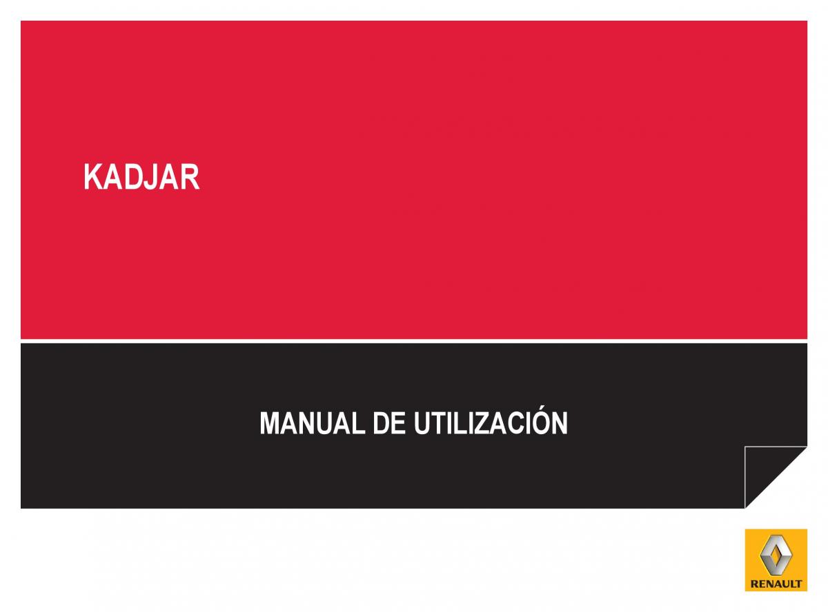 Renault Kadjar owners manual manual del propietario / page 1