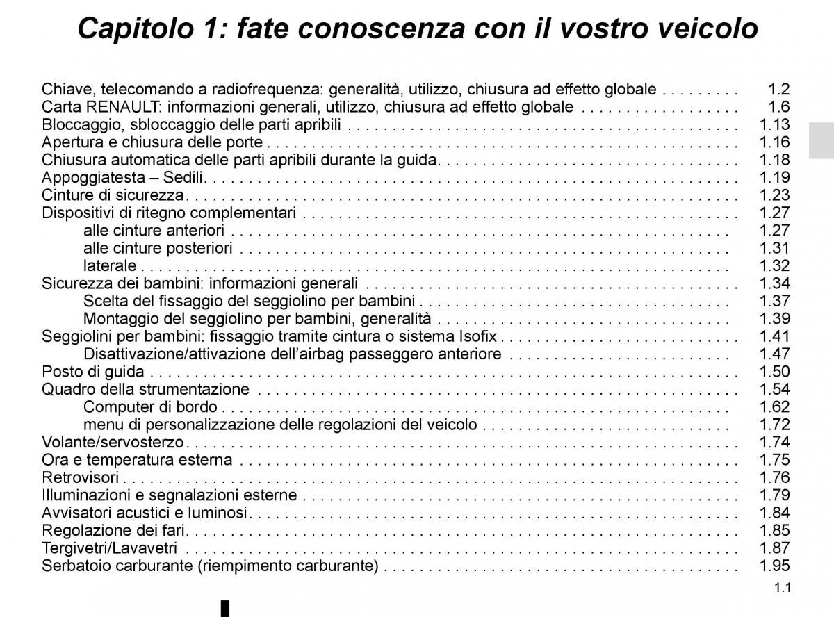 Renault Kadjar owners manual manuale del proprietario / page 7