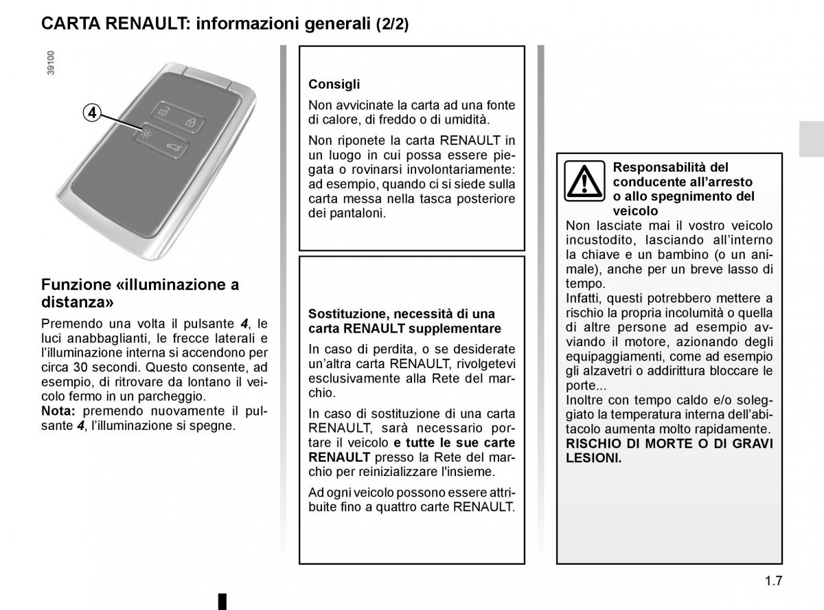 Renault Kadjar owners manual manuale del proprietario / page 13