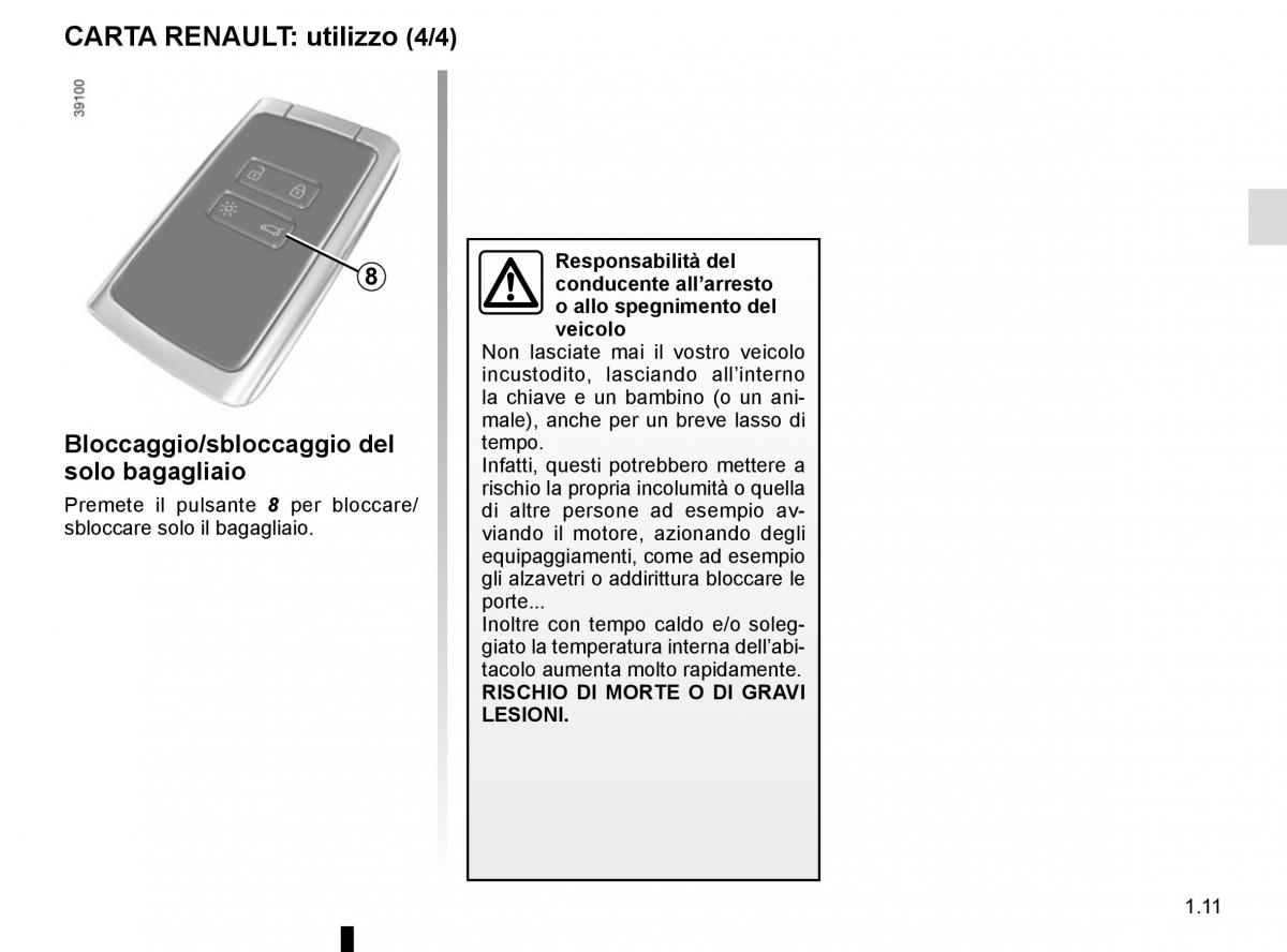 Renault Kadjar owners manual manuale del proprietario / page 17