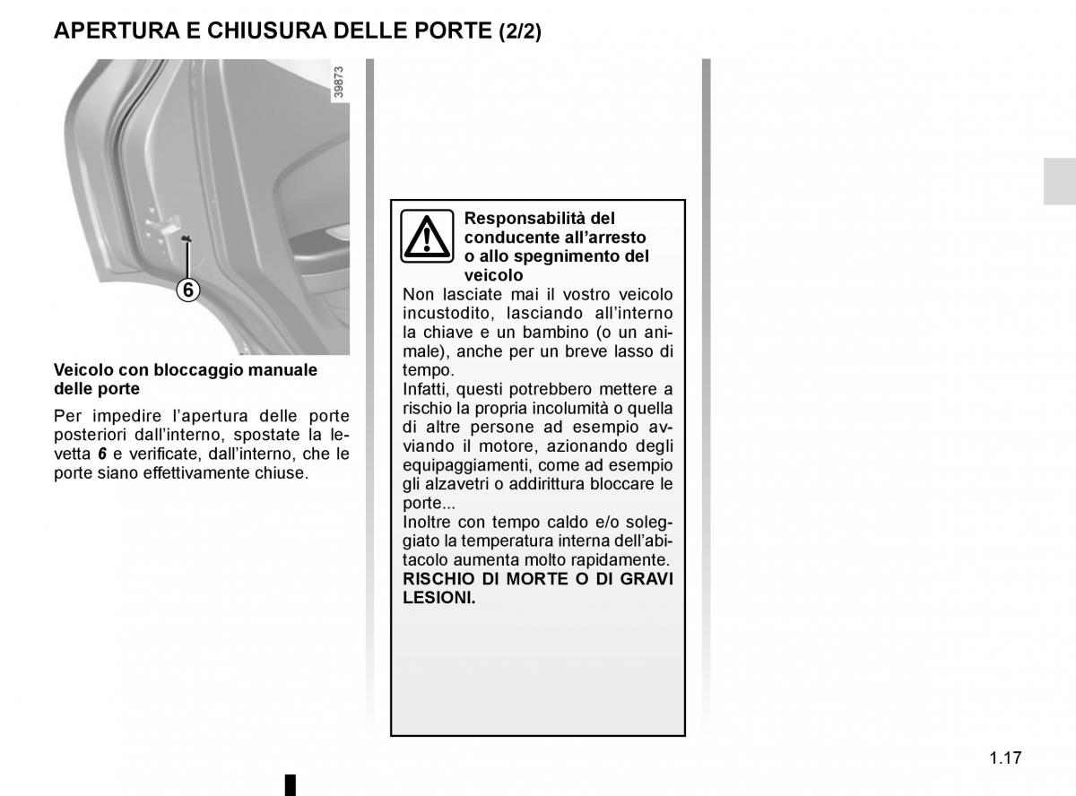 Renault Kadjar owners manual manuale del proprietario / page 23