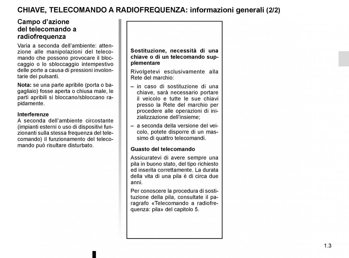 Renault Kadjar owners manual manuale del proprietario / page 9