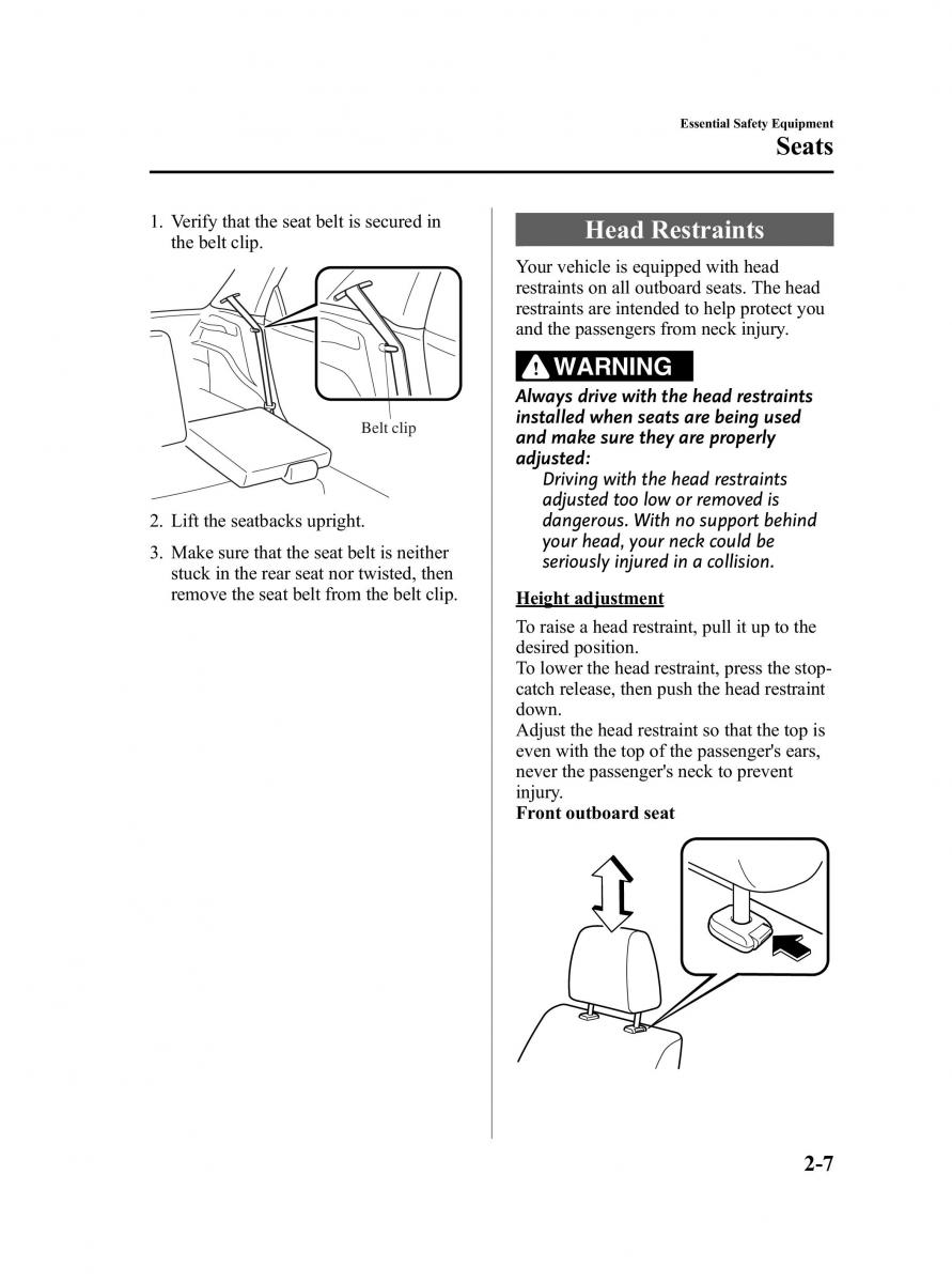Mazda 2 III Demio owners manual / page 19