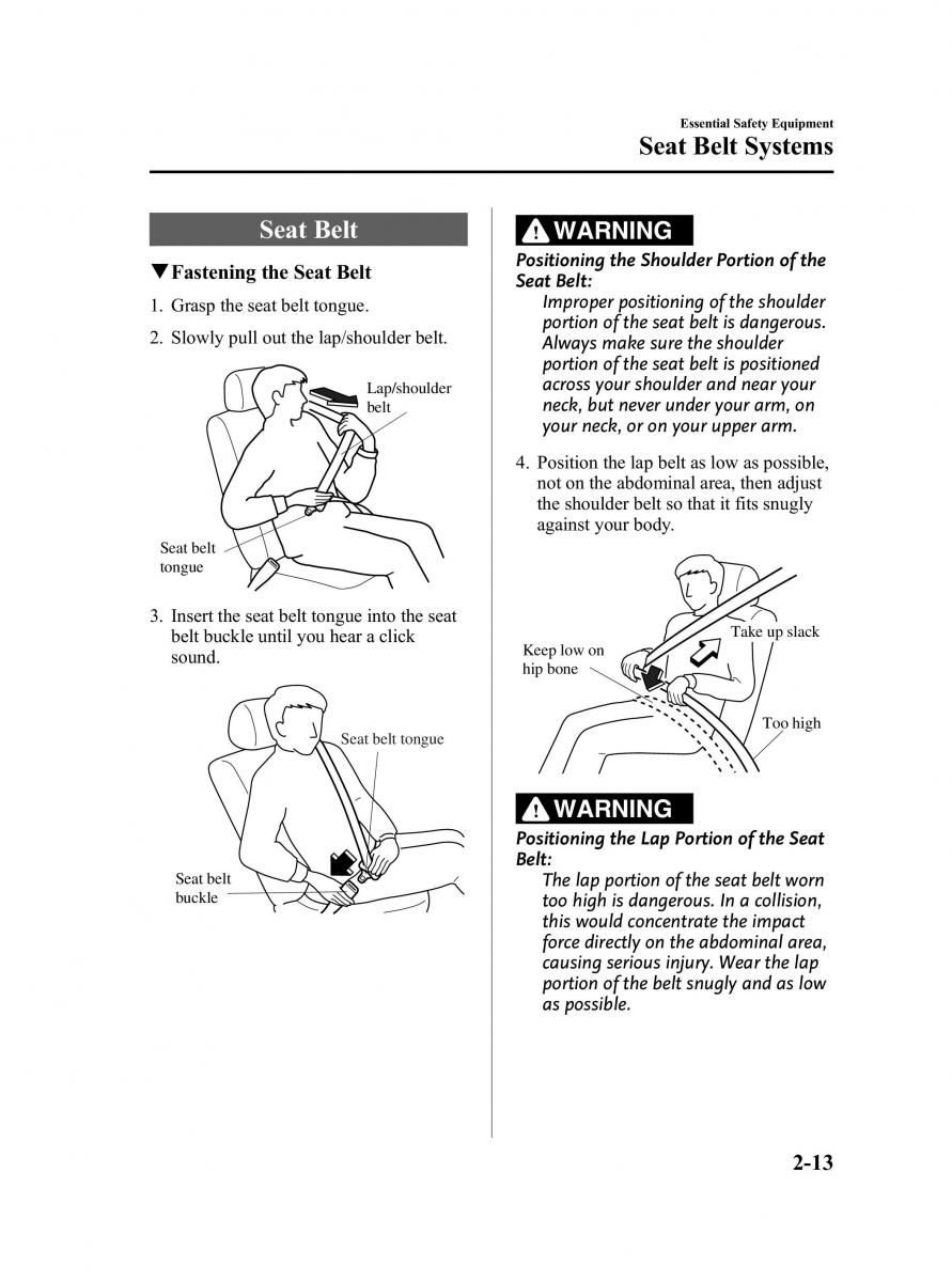 Mazda 2 III Demio owners manual / page 25