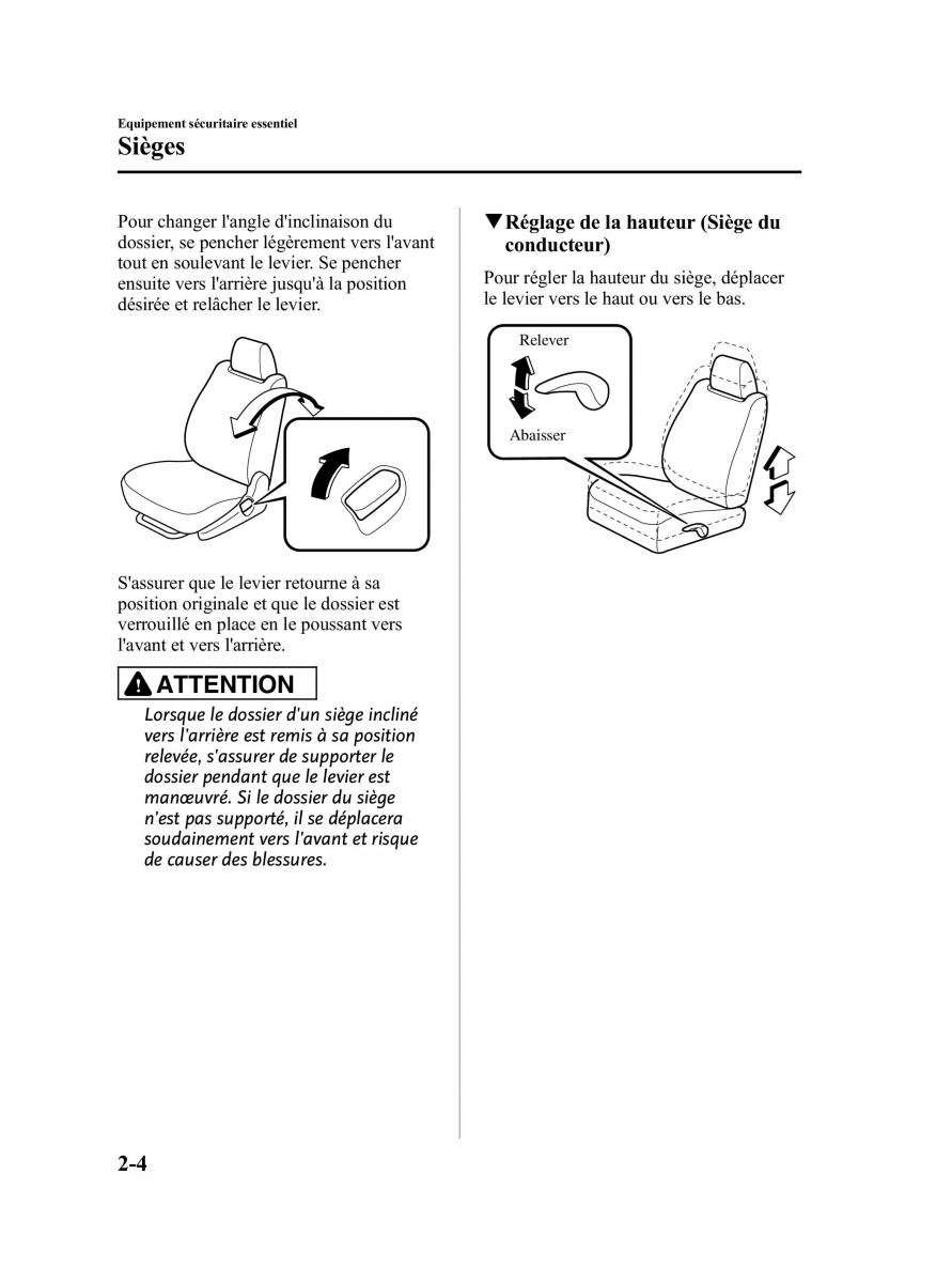 Mazda 2 III Demio owners manual manuel du proprietaire / page 17