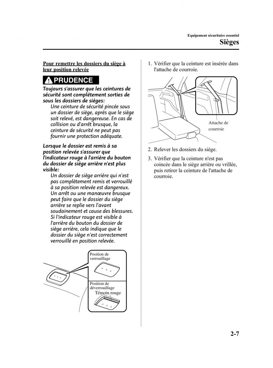 Mazda 2 III Demio owners manual manuel du proprietaire / page 20