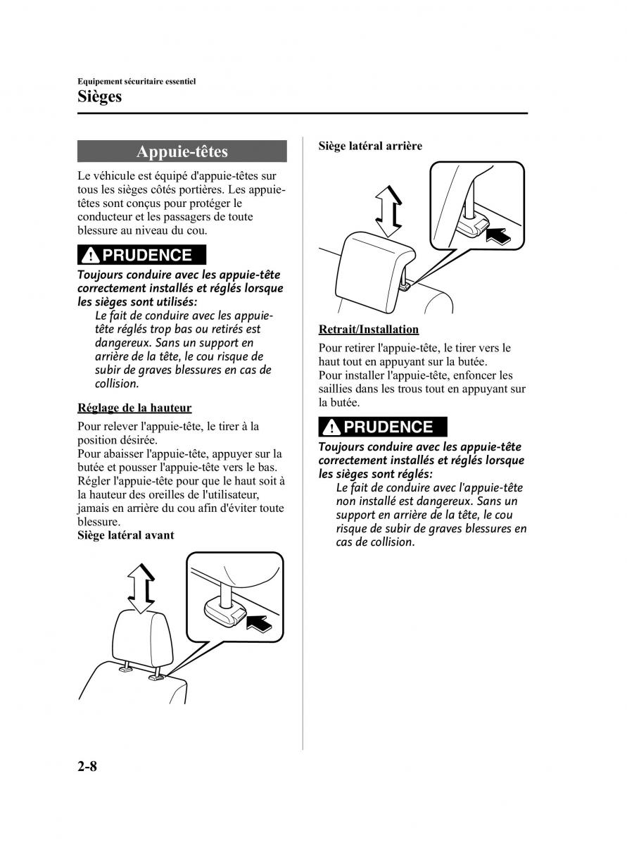 manual  Mazda 2 III Demio owners manual manuel du proprietaire / page 21