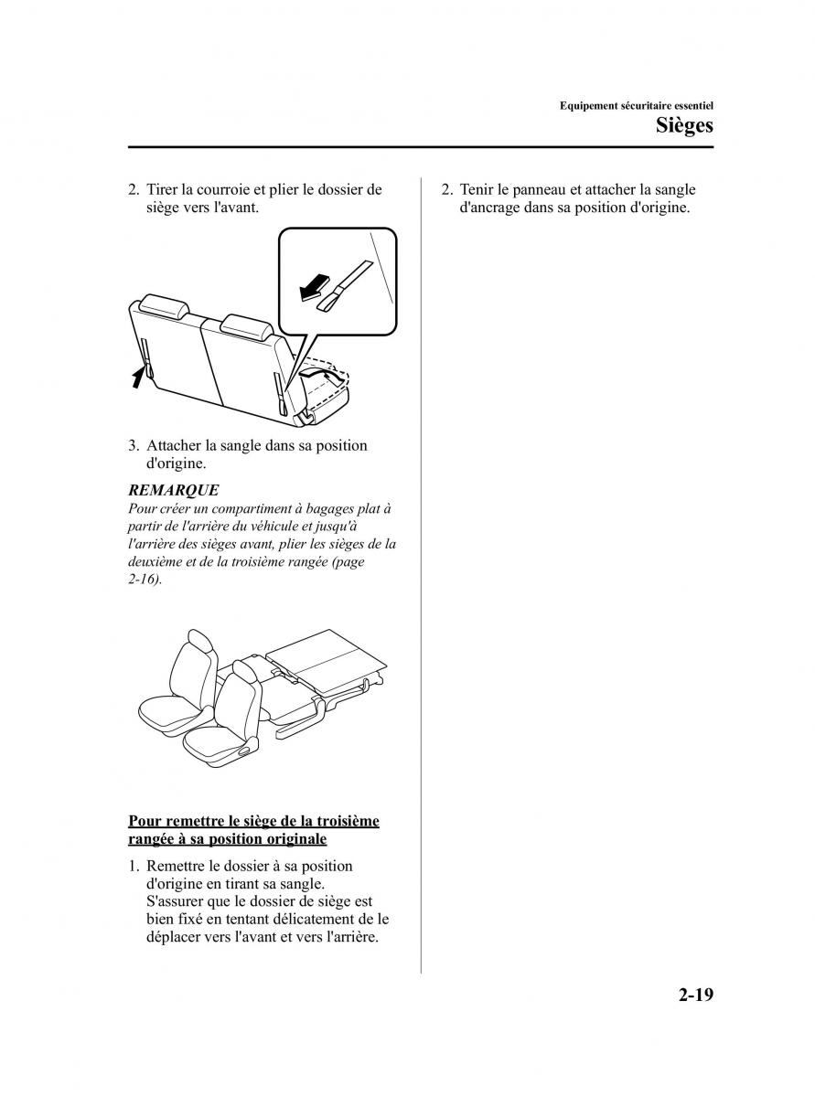 Mazda CX 9 owners manual manuel du proprietaire / page 31