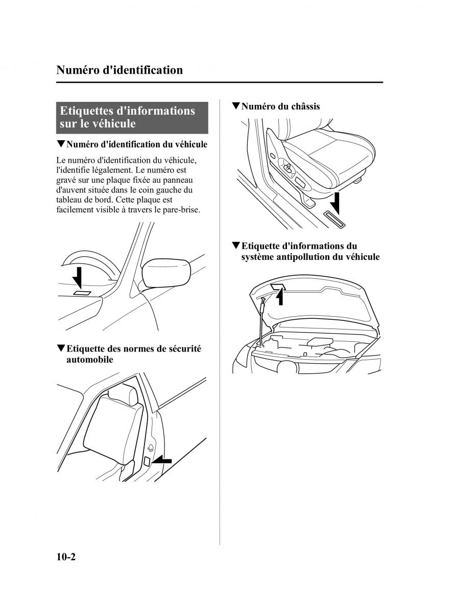 Mazda CX 9 owners manual manuel du proprietaire / page 524